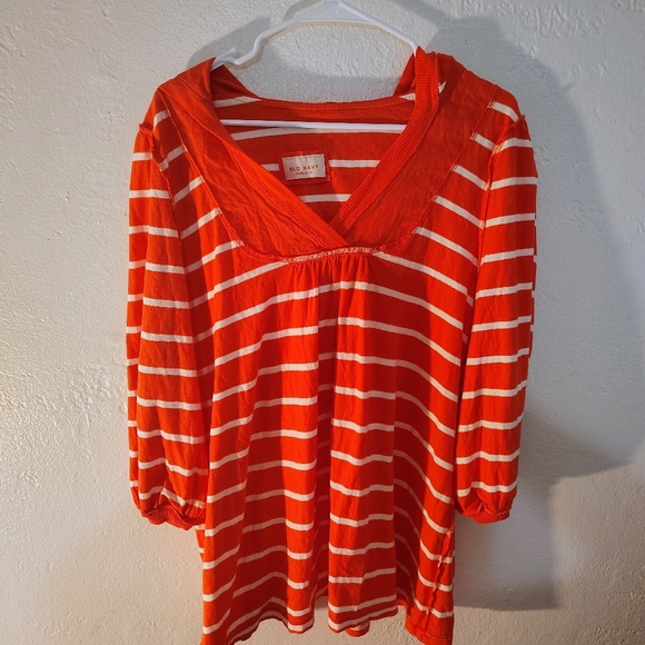 NAUTICAL BOLD STRIPES  hoodie 3/4 sleeve minimalist athleisure, oversize stripes - Picture 3 of 12
